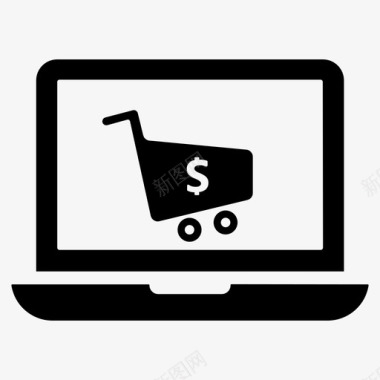 网上购物购物车互联网图标图标