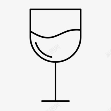饮料食物玻璃杯图标图标