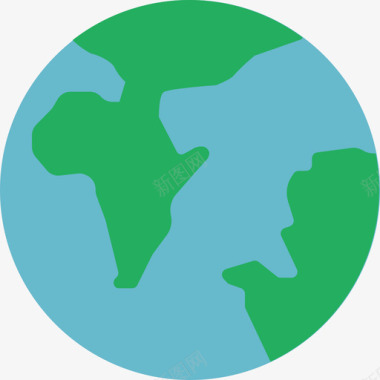 地球仪地理平面图标图标
