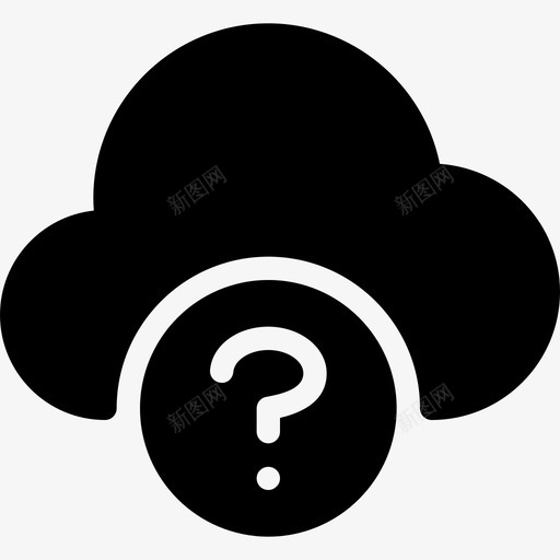 云计算云网络2已填充图标svg_新图网 https://ixintu.com 云网络2 云计算 已填充