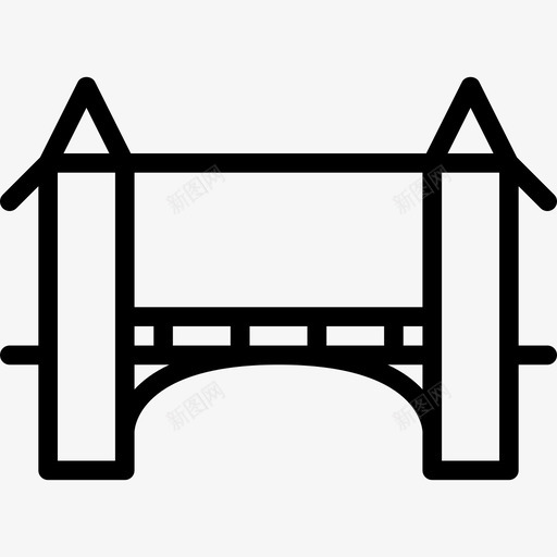 伦敦桥旅行52直线图标svg_新图网 https://ixintu.com 伦敦桥 旅行52 直线