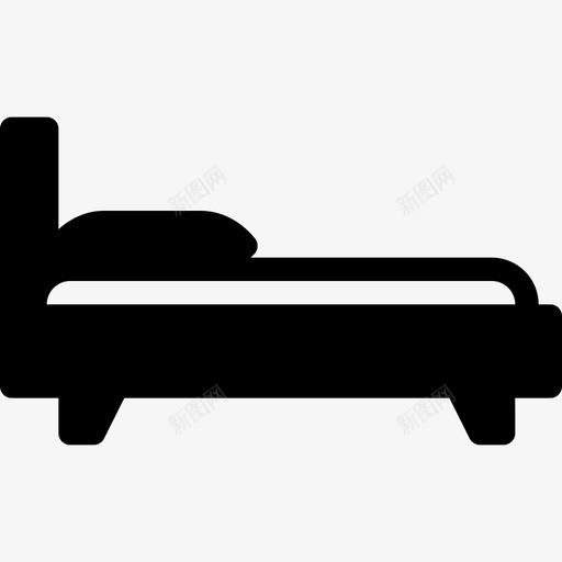 床室内家具填充物图标svg_新图网 https://ixintu.com 填充物 室内家具 床