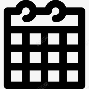 日历基本要素12线性图标图标