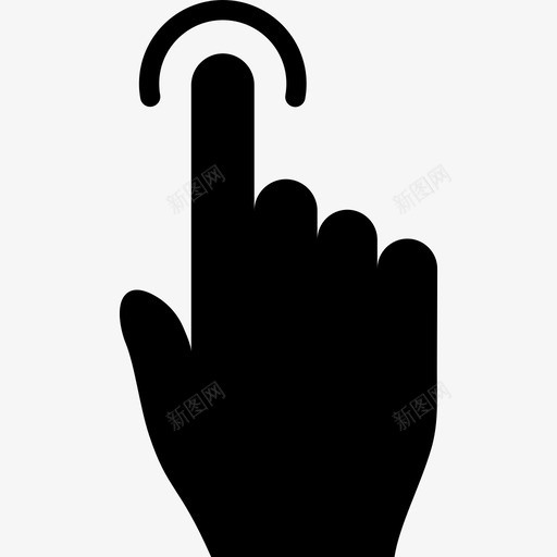 一个手指轻触选择触摸图标svg_新图网 https://ixintu.com 一个手指轻触 触摸 触摸手势v2 选择