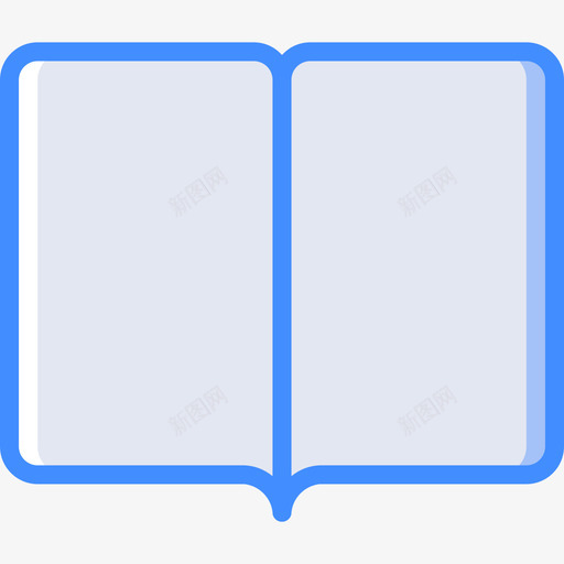 打开书本基本装备14蓝色图标svg_新图网 https://ixintu.com 基本装备14 打开书本 蓝色