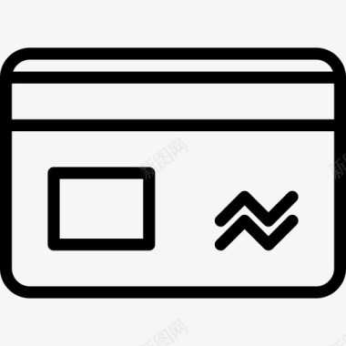 信用卡seo54线性图标图标