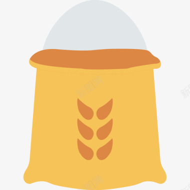 小麦食品59平坦图标图标