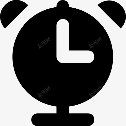 闹钟科技5固态图标svg_新图网 https://ixintu.com 固态 科技5 闹钟