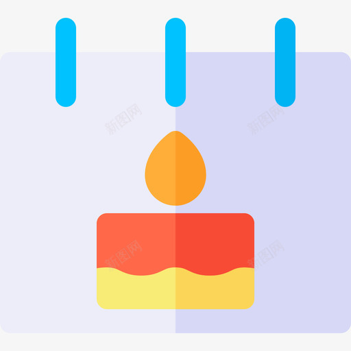 生日日历和日期单位图标svg_新图网 https://ixintu.com 单位 日历和日期 生日