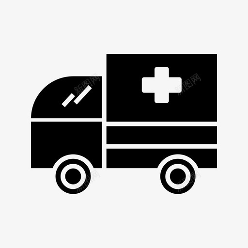 救护车紧急情况服务图标svg_新图网 https://ixintu.com 11运输 救护车 服务 紧急情况 车辆