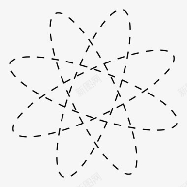原子电子粒子图标图标