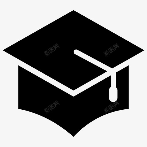 毕业帽学位文凭图标svg_新图网 https://ixintu.com 学位 学历 帽子 文凭 毕业帽 灰泥板