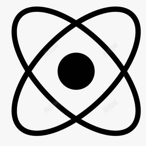 原子能量核图标svg_新图网 https://ixintu.com 原子 核 符号 能量 辐射