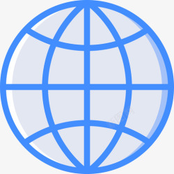 全球通用全球通用基本款14蓝色图标高清图片
