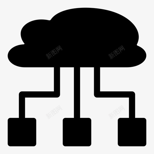 云计算云网络云共享图标svg_新图网 https://ixintu.com 云共享 云存储 云网络 云计算 台灯叶闪光灯咖啡云美元包
