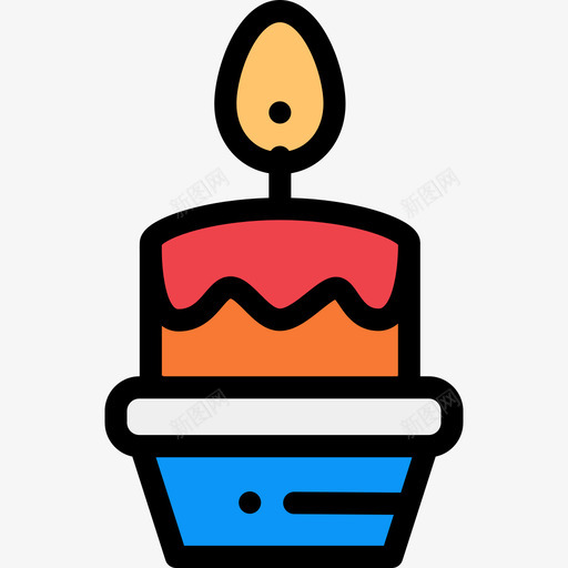 蛋糕生日20线形颜色图标svg_新图网 https://ixintu.com 生日20 线形颜色 蛋糕