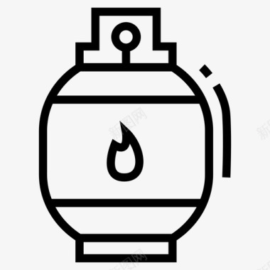 气体气瓶储气罐图标图标