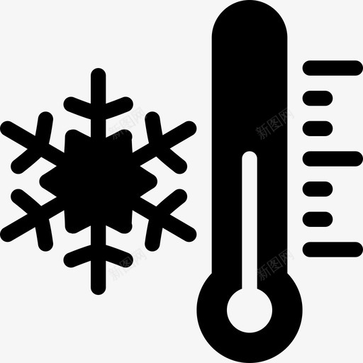 冰冻天气63填充图标svg_新图网 https://ixintu.com 冰冻 填充 天气63