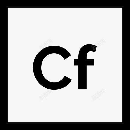 Coldfusionadobe徽标4线性图标svg_新图网 https://ixintu.com Coldfusion adobe徽标4 线性