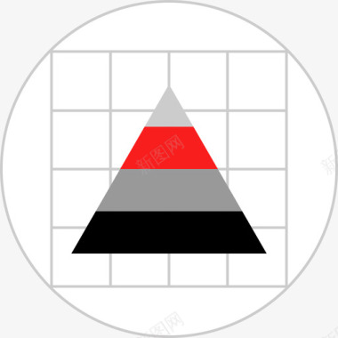 金字塔图图表和图表9平面图图标图标