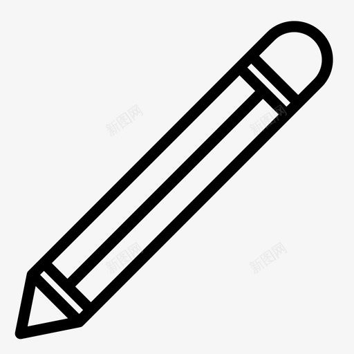铅笔教育办公用品图标svg_新图网 https://ixintu.com 写作 办公用品 教育 文具 铅笔