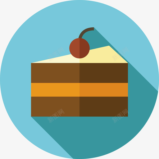 一块蛋糕感恩节16平的图标svg_新图网 https://ixintu.com 一块蛋糕 平的 感恩节16