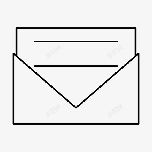 邮件收件箱邀请图标svg_新图网 https://ixintu.com 信件 收件箱 用户界面 网页设计 营销 邀请 邮件