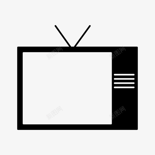电视广告手表图标svg_新图网 https://ixintu.com 广告 手表 用户界面符号 电视