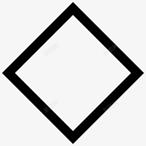 菱形绘制形状图标svg_新图网 https://ixintu.com 形状 绘制 绘制界面 菱形