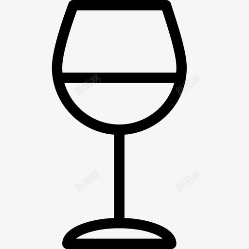 玻璃杯酒饮料图标svg_新图网 https://ixintu.com 基本系列图标 服务 玻璃杯 葡萄酒 酒 酒杯 饮料