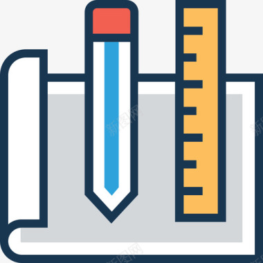 图形工具网页和开发12线颜色图标图标