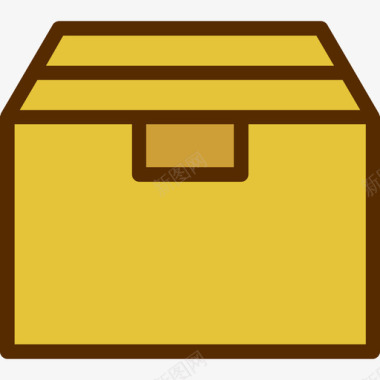 盒盒包装3线颜色图标图标