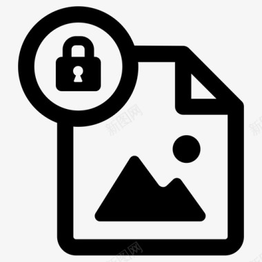 安全文件锁定私有图标图标