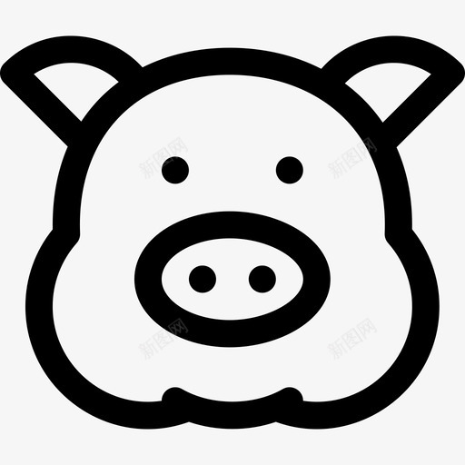 猪养殖11直系图标svg_新图网 https://ixintu.com 养殖11 猪 直系