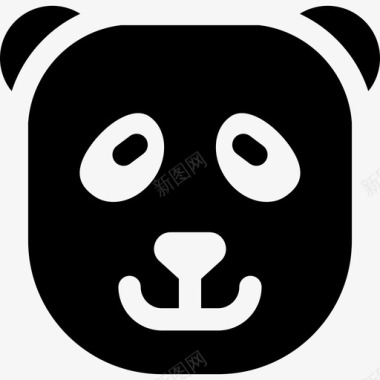 熊猫中国21填充图标图标