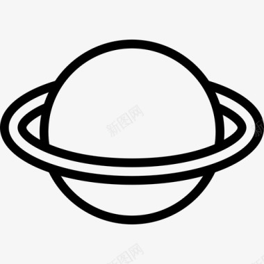 土星44号空间直线型图标图标