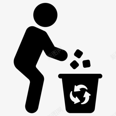 回收回收站垃圾箱图标图标