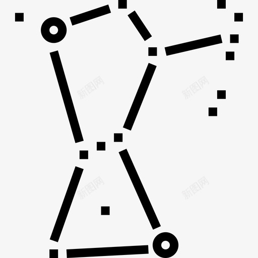 星座空间44线形图标svg_新图网 https://ixintu.com 星座 空间44 线形