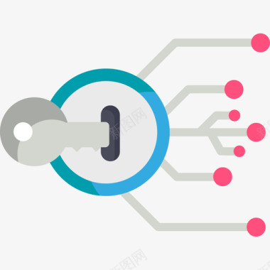 挂锁互联网安全16扁平图标图标