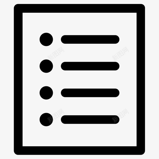列表项目符号列表非图标svg_新图网 https://ixintu.com 任务列表 列表 文档纸注释页文件表 注释列表 非 项目符号列表