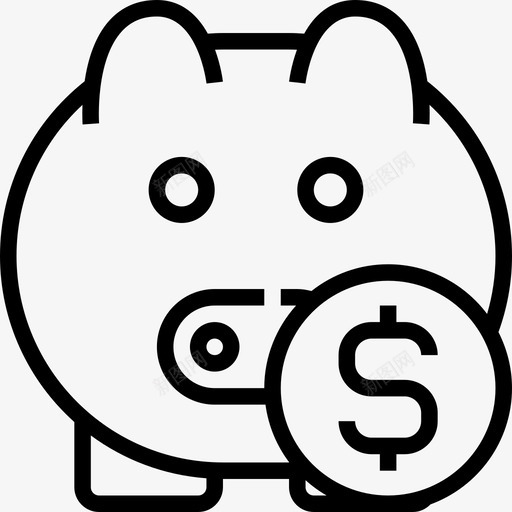 工厂储蓄和投资2线性图标svg_新图网 https://ixintu.com 储蓄和投资2 工厂 线性