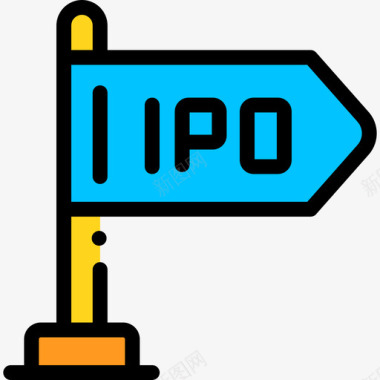 Ipo创业5线彩图标图标