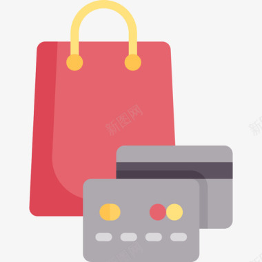 信用卡电子商务42持平图标图标