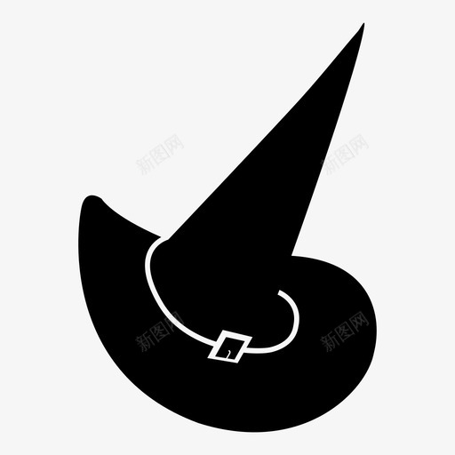 帽子万圣节巫师图标svg_新图网 https://ixintu.com 万圣节 女巫 女巫帽子 巫师 帽子