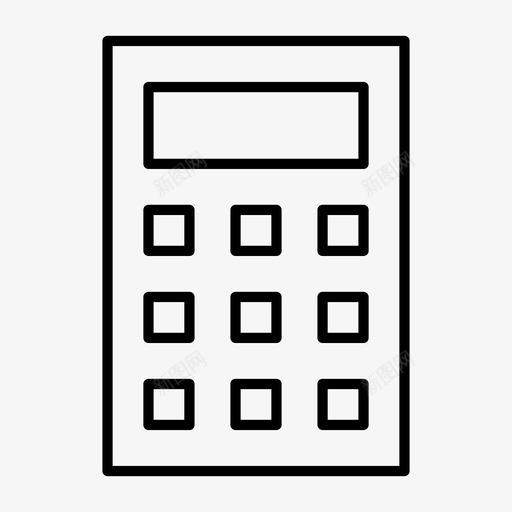 计算器数学用户界面图标svg_新图网 https://ixintu.com 数学 用户界面 计算器