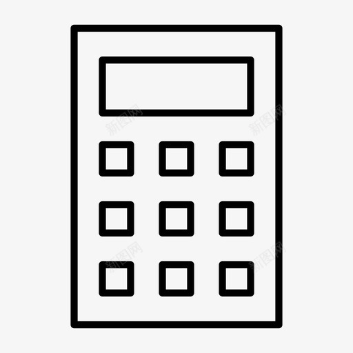 计算器数学用户界面图标svg_新图网 https://ixintu.com 数学 用户界面 计算器