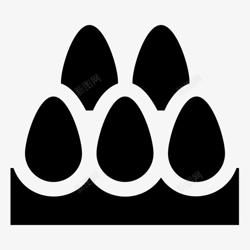 鸡蛋鸡蛋纸箱鸡蛋托盘图标svg_新图网 https://ixintu.com 农业和农业字形图标 鸡蛋 鸡蛋供应商 鸡蛋包装 鸡蛋托盘 鸡蛋纸箱