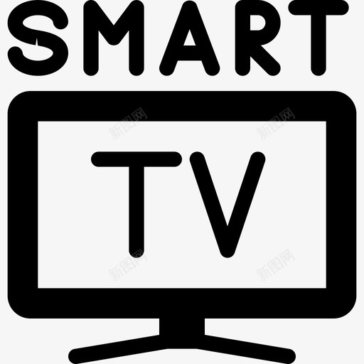 智能电视智能设备20已填充图标svg_新图网 https://ixintu.com 已填充 智能电视 智能设备20