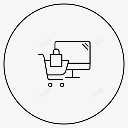 营销购买点击图标svg_新图网 https://ixintu.com 点击 电子商务 营销 营销1外线strokecircle 购买 购物车
