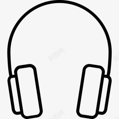 耳机音乐20线性图标图标